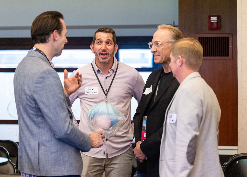 Founders and investors talking at Rooted & Rising, Cleveland Tech Week